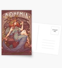 Postales Art Nouveau BOHEMIA