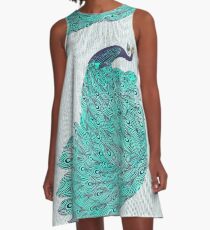 A very, very peacock A-Line Dress