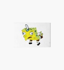High Quality Spongebob Meme Art Board Print