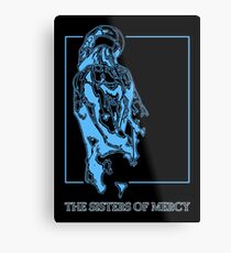 The Sisters Of Mercy - The Worlds End - Back Blue Metal Print