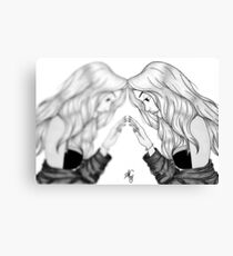 Mirror mirror - grey Canvas Print