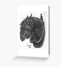 Horse team - Percherons Greeting Card