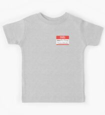 Hello badge (Cora) Kids Tee