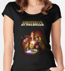 Spaceballs - Reworked Poster Women's Fitted Scoop T-Shirt