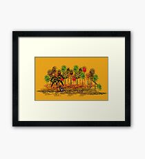 The Zebra's Daydream Framed Print