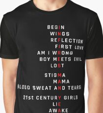 Wings Theory: Infires - BTS - White Graphic T-Shirt