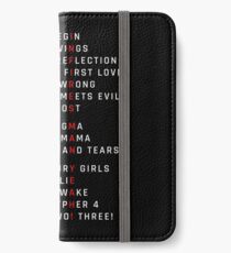 Wings Theorie: Infires - BTS - Weiß iPhone Flip-Case/Hülle/Klebefolie