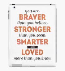 Winnie the Pooh: Braver, Stronger, Smarter, and Loved iPad Case/Skin