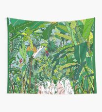 Tropical Bunnies Wall Tapestry