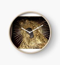 Black Madonna Vilnius Lithuania Clock