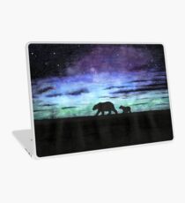 Aurora borealis und Eisbären (dunkle Version) Laptop Skin
