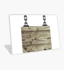 Old Color Wooden Board with Chain Laptop Skin
