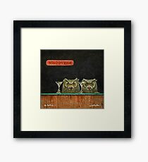 Will Bullas art print / the hooters... / humor / animals Framed Print
