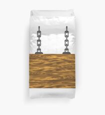 wood sign Duvet Cover