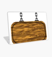 wooden sign Laptop Skin