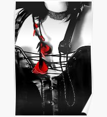 Red On Black Poster
