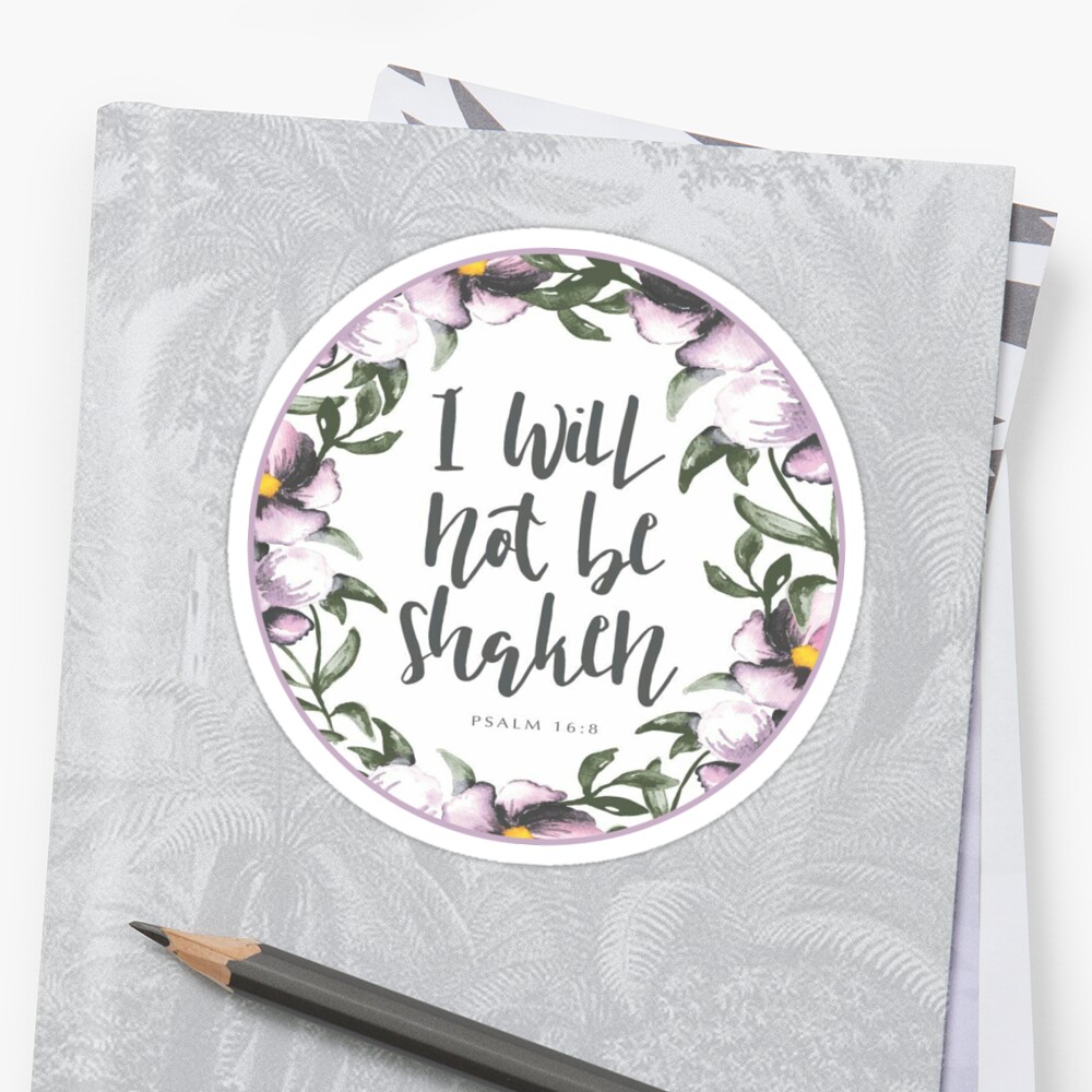 psalm 168 bible verse sticker by quotestchrist redbubble