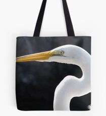 White Egret Tote Bag