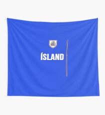 Iceland National Team Jersey Design - Island Team Wear Wall Tapestry