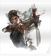 Tomb Raider Painting Poster