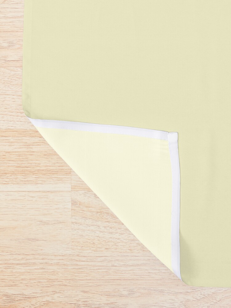 Pastel Lemon Yellow Pale Soft Meringue Yellow Solid Color Shower