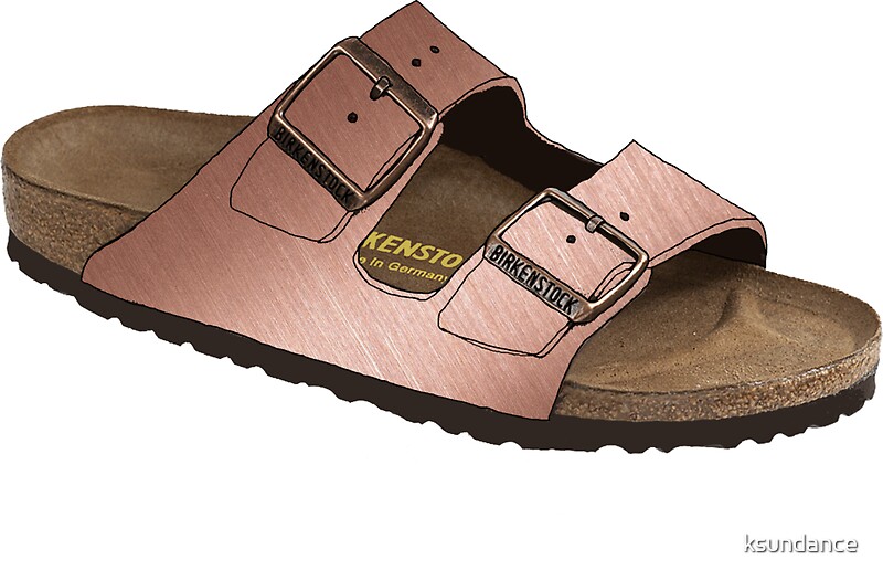 rose gold buckle birkenstocks