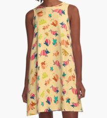 Happy Armadillos A-Line Dress