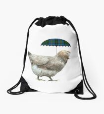 Améraucana sous la pluie Drawstring Bag