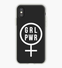 Vinilo o funda para iPhone GRL PWR / Girl Power camiseta para niñas y mujeres