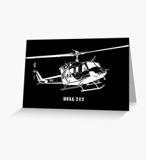 Bell 212 Helicopter Greeting Card