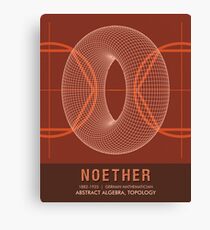 Science Posters - Emmy Noether - Mathematician Canvas Print