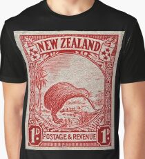 "1936 Neuseeland Kiwi Stempel" Grafik T-Shirt