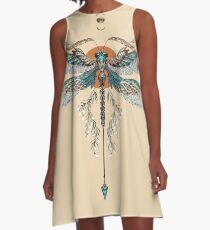 Vestido acampanado Tatuaje de Dragon Fly