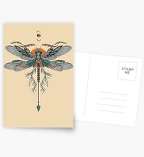 Drachenfliegen Tattoo Postkarten