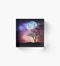 Moon Tree Acrylic Block