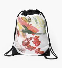 Three S's: stripes, swirls and splotches Drawstring Bag