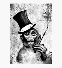 Monkey smoke Photographic Print