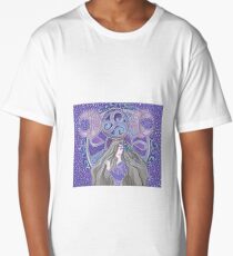Celtic moon Goddess Long T-Shirt