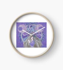 Celtic moon Goddess Clock