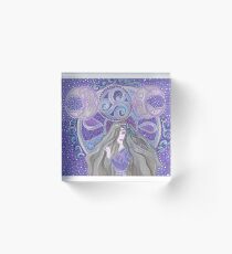 Celtic moon Goddess Acrylic Block
