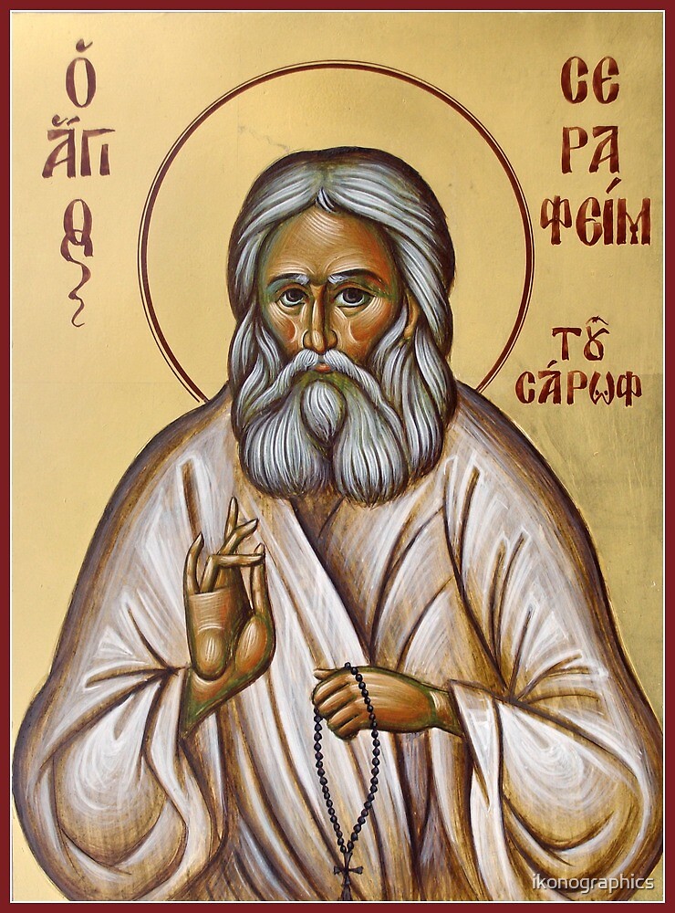 St Seraphim of Sarov by ikonographics