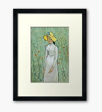Vincent van Gogh Girl in White 1890 Painting Framed Print