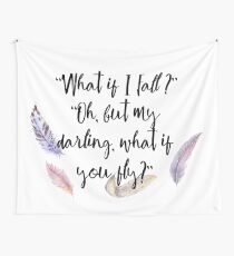 Was, wenn du fliegst? Feather launisch. Wandbehang