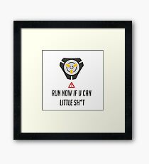 Run if you can Framed Print