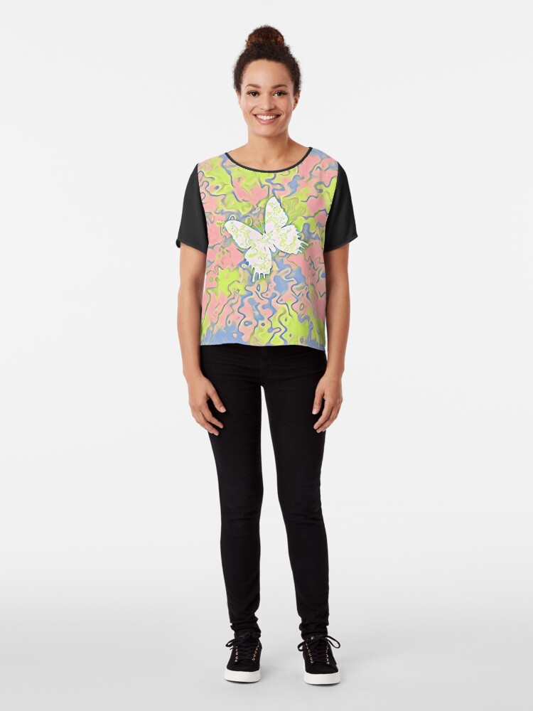 Alternate view of Butterfly Chiffon Top