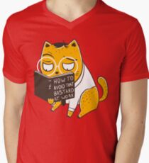 Avoid That Bastard at Work Men's V-Neck T-Shirt