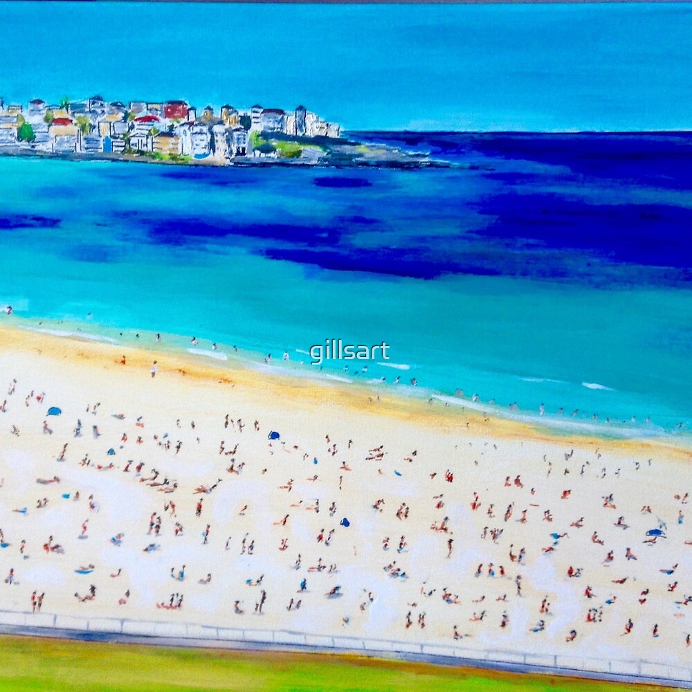 “Bondi Beach " by gillsart | Redbubble