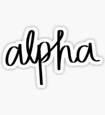 Alpha Sticker
