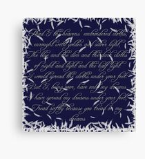 The Cloths of Heaven Canvas Print
