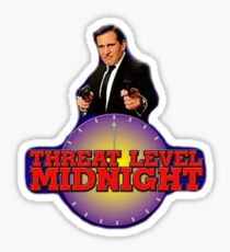 Bedrohungsniveau Mitternacht Büro Sticker